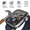 Glass+Metal Case For Apple Watch Ultra 49mm Accessories Protector Bumper Tempered iwatch series 8 7 se 45mm 41mm 44mm 40mm cover