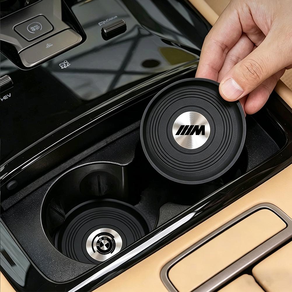 Car Center Console Eco-Friendly Silicone Water Cup Pad For BMW G80 G06 G07 G42 G14 G15 G16 F82 F20 F21 F83 M2 M3 M4 M5 /Stickers JNZSP1