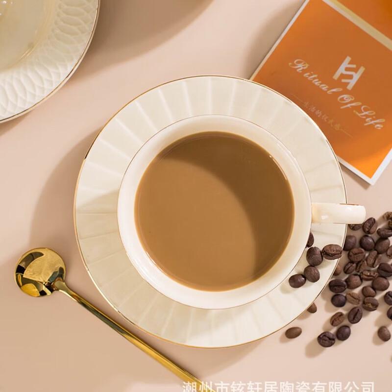 Барочный керамический набор для кофе с блюдцем Shangqi