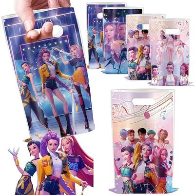 Пакет для подарков на вечеринку охотников на демонов, сувениры для девочек, корейский K-pop аниме пакет для сладостей для детей, декор на день рождения, принадлежности для вечеринки в честь рождения ребенка