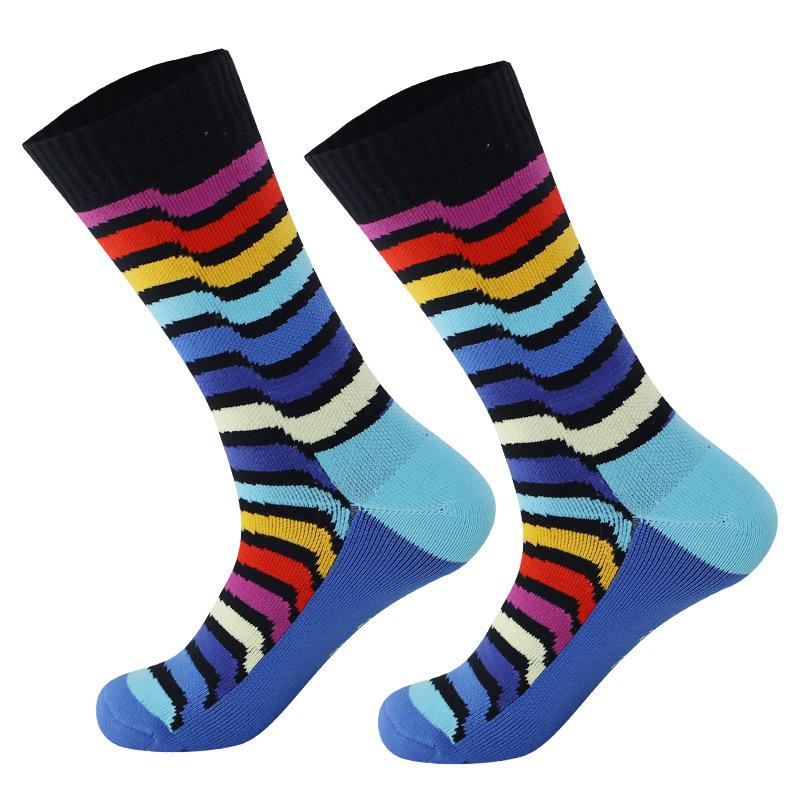 Unisex Mid Calf Ski Socks, Nylon Breathable Sweat Absorbent Winter Sports Socks for Men Women, 168N Terry Knit Thermal Socks