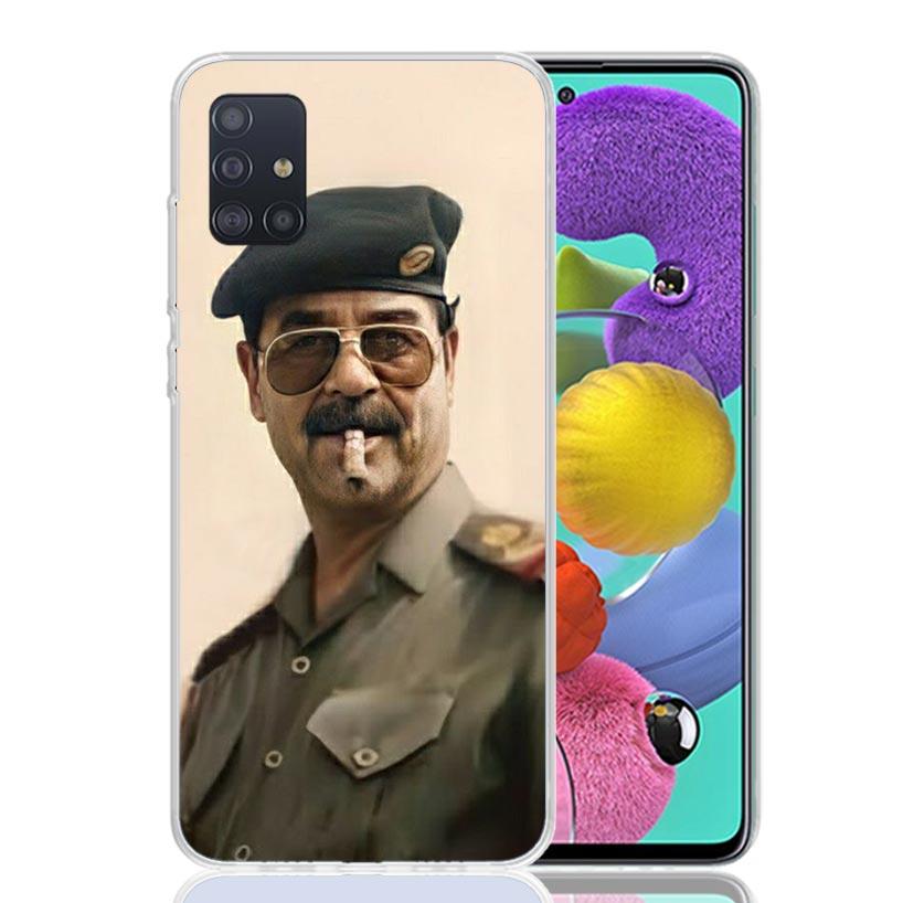 Etui Fashion Saddam Hussein Iraq Arabic Phone Case for Samsung Galaxy A52 A51 A50S A12 A22 A32 A72 A10S A30S A31 A71 Note 20 Ult