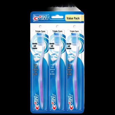 Набор зубных щеток Crest Triple Care с мягкой щетиной, 3 шт.