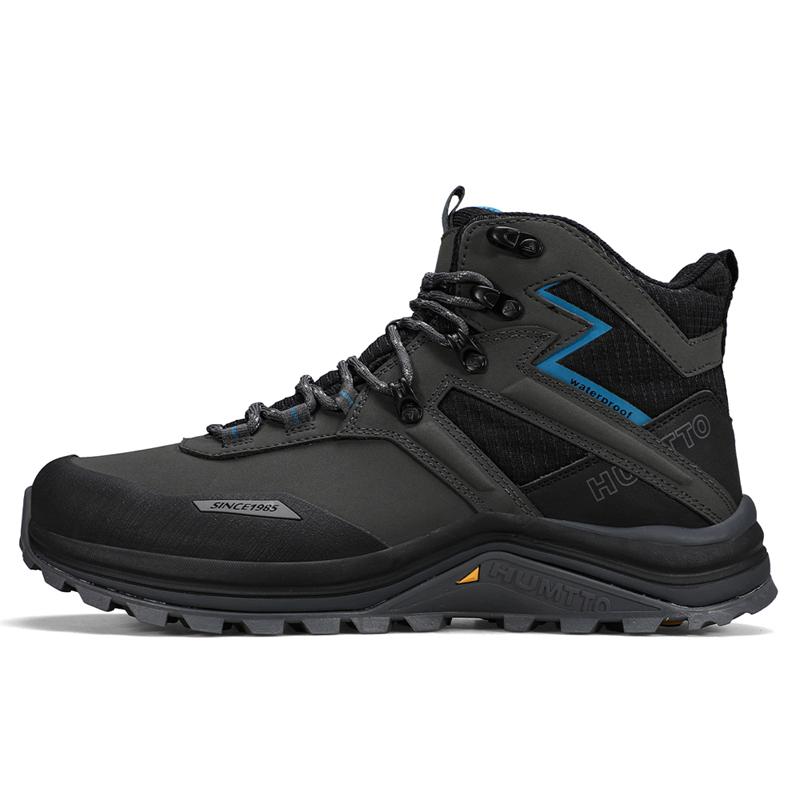 HUMTTO Походные ботинки на платформе, походные ботинки для мужчин, зимние резиновые рабочие защитные мужские ботильоны, дизайнерские черные тактические кроссовки для активного отдыха, мужские