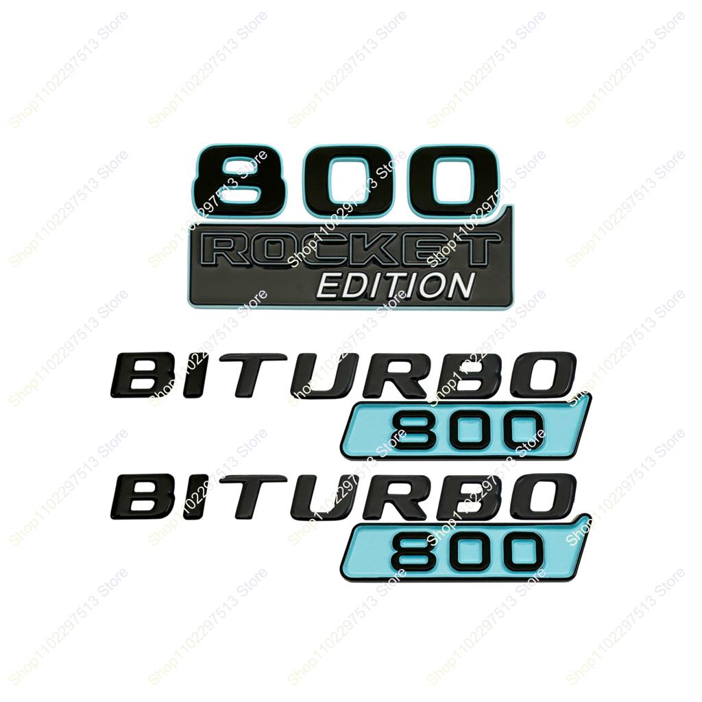 Ледниковый Синий ABS 700 800 900 ROCKET EDITIN BITURBO 700 800 900 Эмблема Наклейка на Крыло Багажник Автомобиля Для G Класса G700 G900 W463 W464