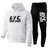Unisex Hooded Sweatshirt Set With Letter Print Thickened Cotton Blend Loose Fit Winter Casual Sportwear