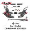 Arashi 1 комплект для HONDA CBR1000RR 2004 - 2020 CNC Регулируемые подножки (задние) Подножки CBR1000 CBR 1000 RR 2008 2009 2010 2011