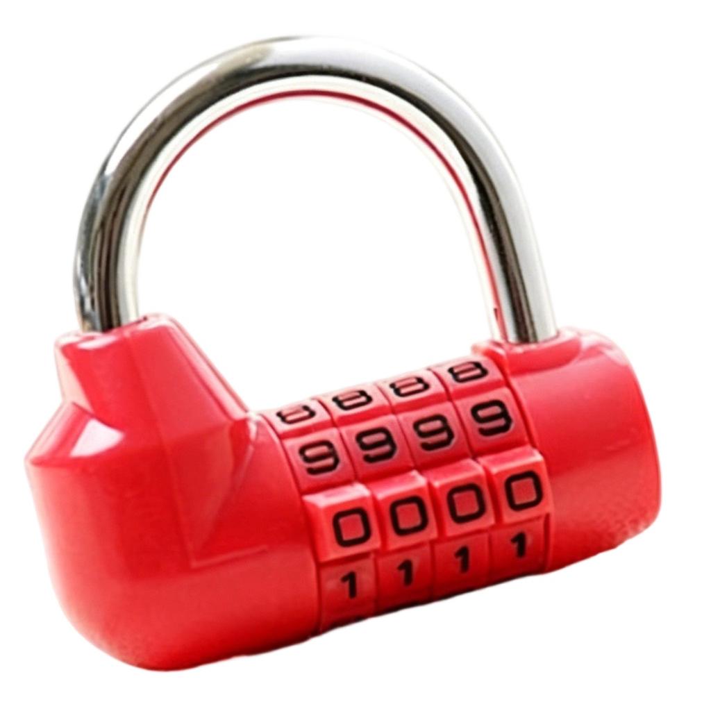 Compact 60x64x27mm U Padlock Combination Lock Keyless Number Digit Combination Lock for Home Cabinet Luggage and Toolbox