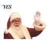 Personalized Car Body Stickers Santa Claus Window Sticker, Funny Hush Gesture PVC Decorative Vinyl for Cars Decal, Waterproof Auto Exterior