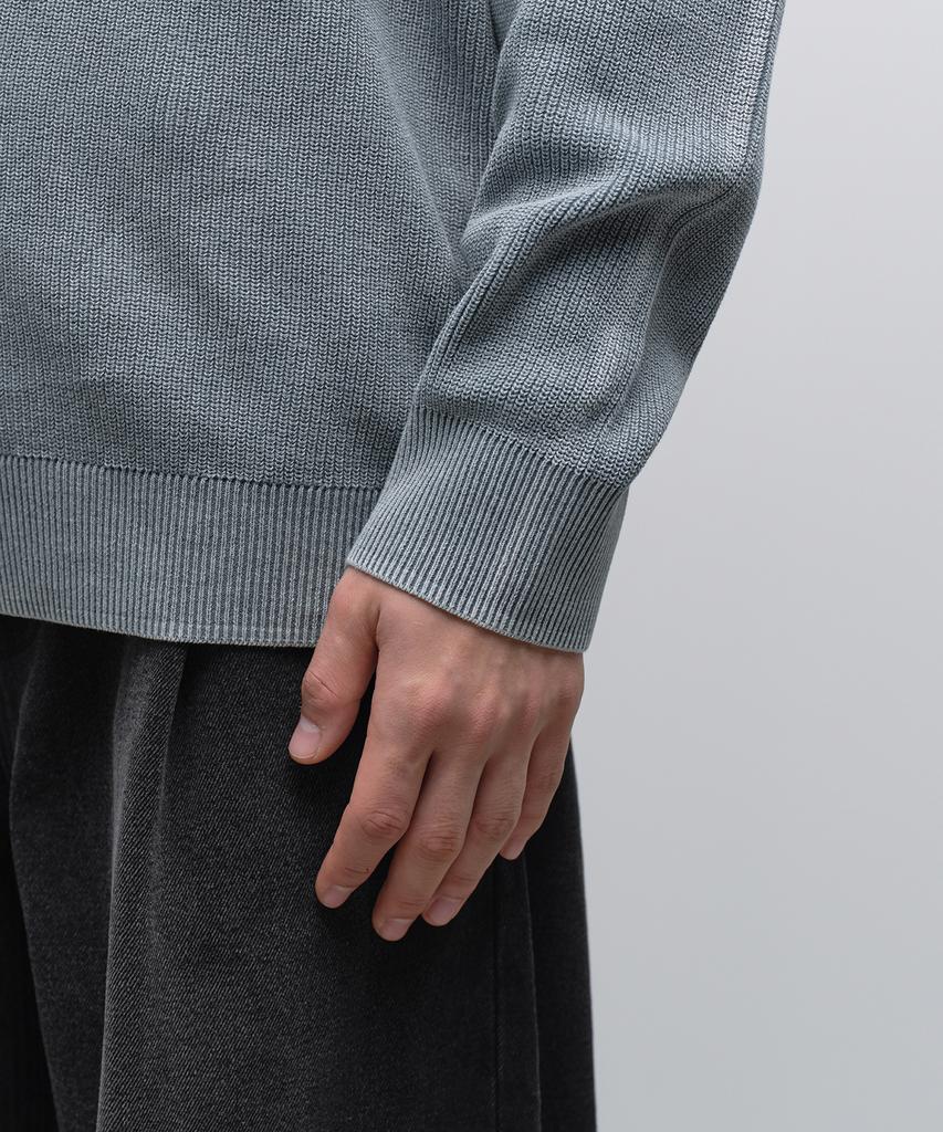MUSINSA STANDARD Pigment Crew Neck Knit [Peacock Blue]