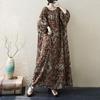 Short Sleeve Plus Size Cotton Vintage Dot Floral New In Dresses for Women Casual Loose Maxi Long Summer Dress