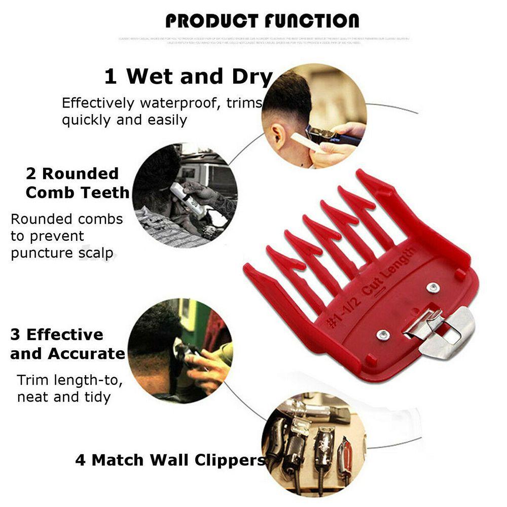 2PCS/Set Men Fashion Attachment Universal Guide Trimmer Guards Hair Clipper Limit Comb