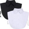 Fake Collar Detachable Collar for Women Shirts Men Collar Dickey Collar Half False Blouse Dickey Cotton Fake Collar Blouse Sweater OL Detachable Shirt