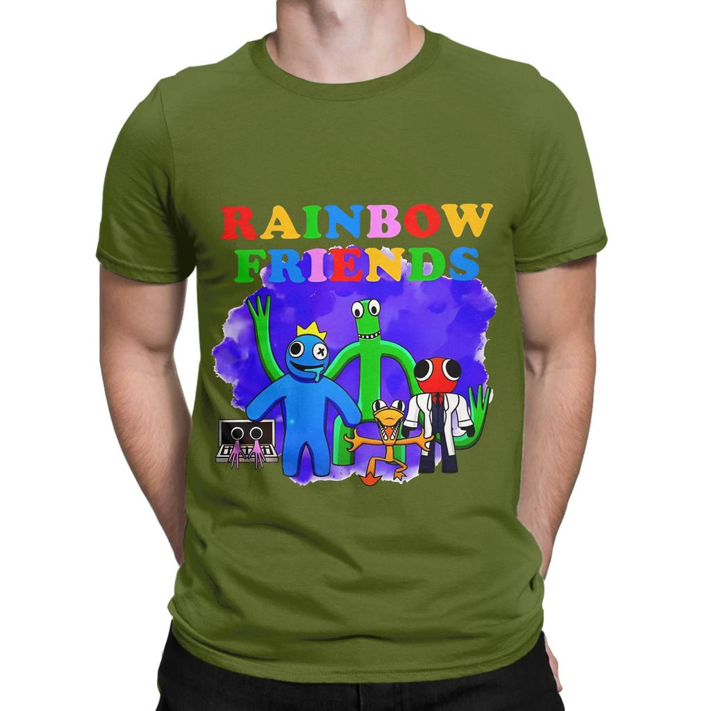 Rainbow Gaming Friends Garten Of Banban Characters Novelty 100 Cotton TShirt Rainbow Gaming Friends Tees Tops For Unisex