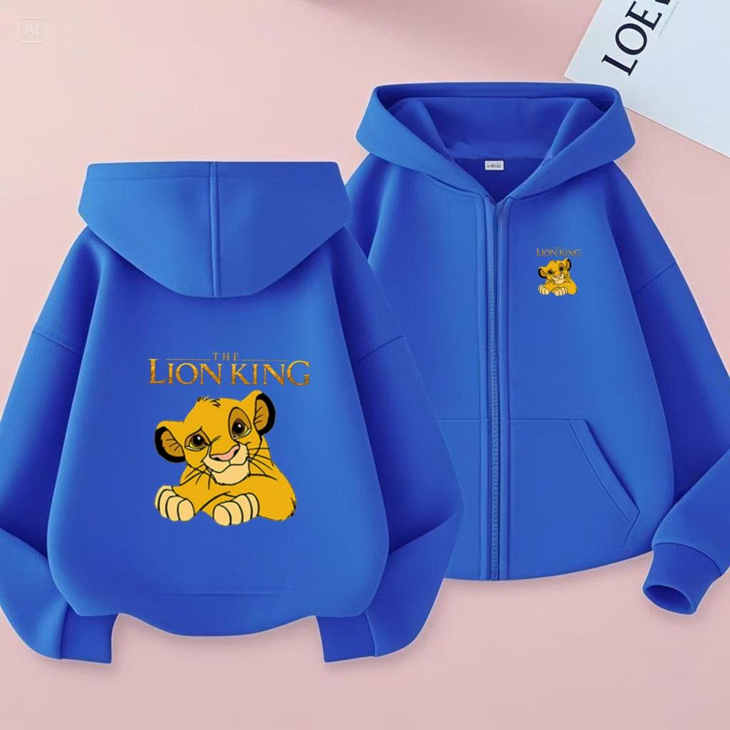 Kids Cardigan Hoodie Zipper Style Sweatshirt Girl Boy 3-12Y Leisure Fashion Long Sleeves Coat Clothes Anime Film Print Loose Top