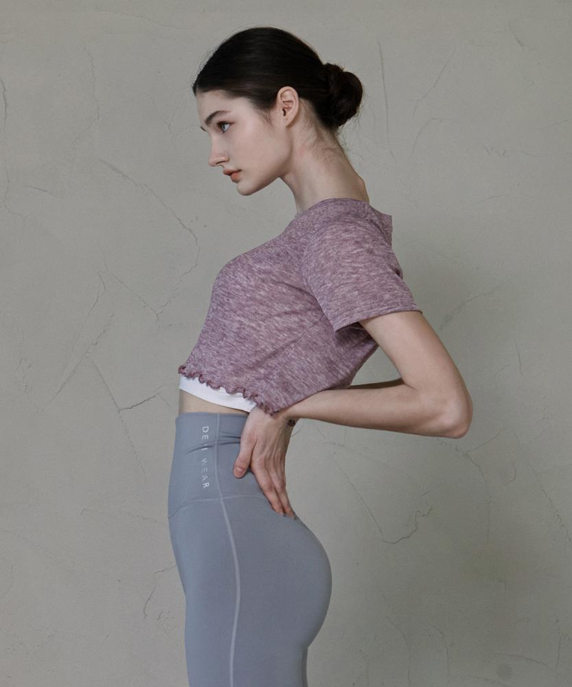 Женская одежда для йоги Debiweeo Devi-T0018-Mist Pink Pilates Новая волна Holic Укороченная