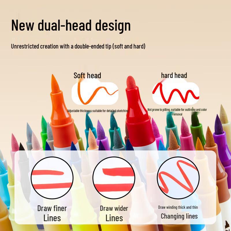 Touch Mark Double-Ended Acrylic Marker Pens