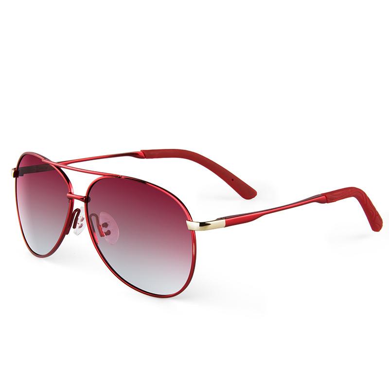2026 New Bright Pink Metal Polarized Women'S Sunglasses Fashion Sun Protection Goggles with Free Eyeglass Cloth
