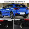 BMW X2 F39 (2018-2022 гг.) Черная нержавеющая сталь, накладка на выхлопную трубу