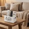 Wooden Remote Control Storage Box Simple Stationery Storage Box  Desktop Decoration