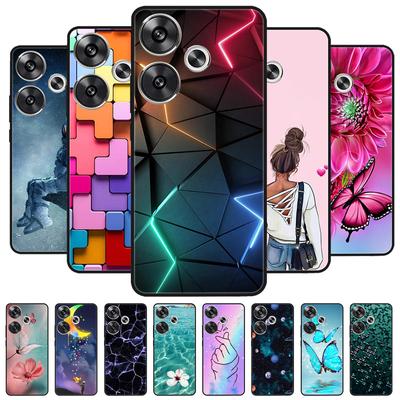 Для Xiaomi Poco M6 4G Чехол PocoM6 Черная Крышка Лев Волк Силиконовые Мягкие Задние Чехлы Для Xiaomi Poco M6 Чехол для Телефона Защитная Оболочка