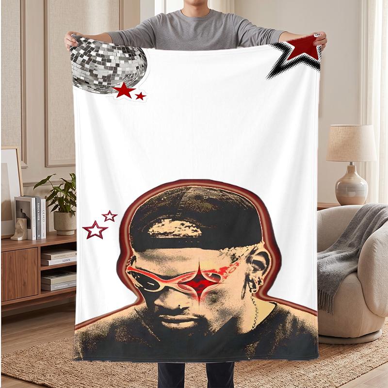 Chris Brown Soft Warm Flannel Blankets Comfortable Blanket for Home Decoration Gifting