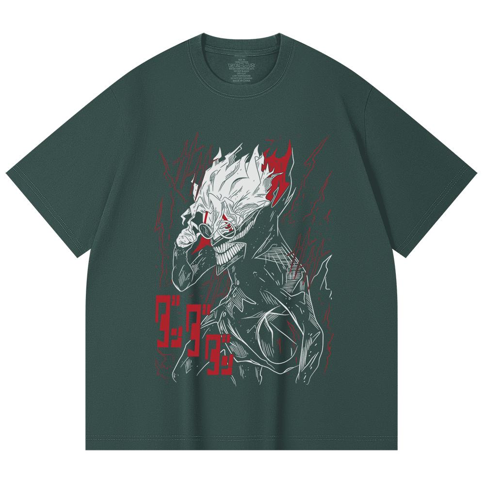 230 Gsm 100% Cotton Dandadan V28 Okarun Print Unisex Heavy Cotton T Shirt