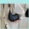 Simple Color Solid Croissant Shaped Women Casual Shoulder Bag For Daily Use