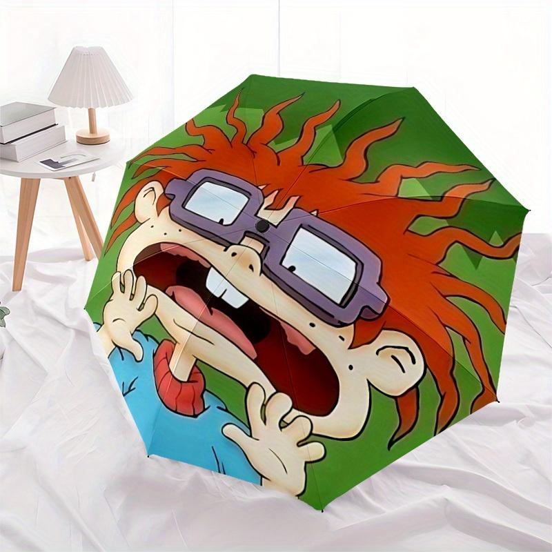 Rugrats Основной предмет для дома Милый мультяшный зонт, Портативный складной зонт, Подходит для всех сезонов a0821087