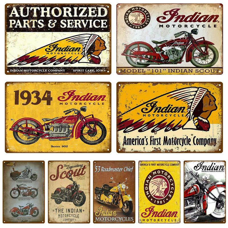 Индия Moto For The Garage Plaque Metal Sign Vintage Wall Poster Vintage Retro Room Home Industrial Hanging Decor Art Tin Sign