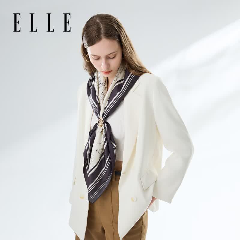 ELLE Paris Hand-painted Mulberry Silk Scarf
