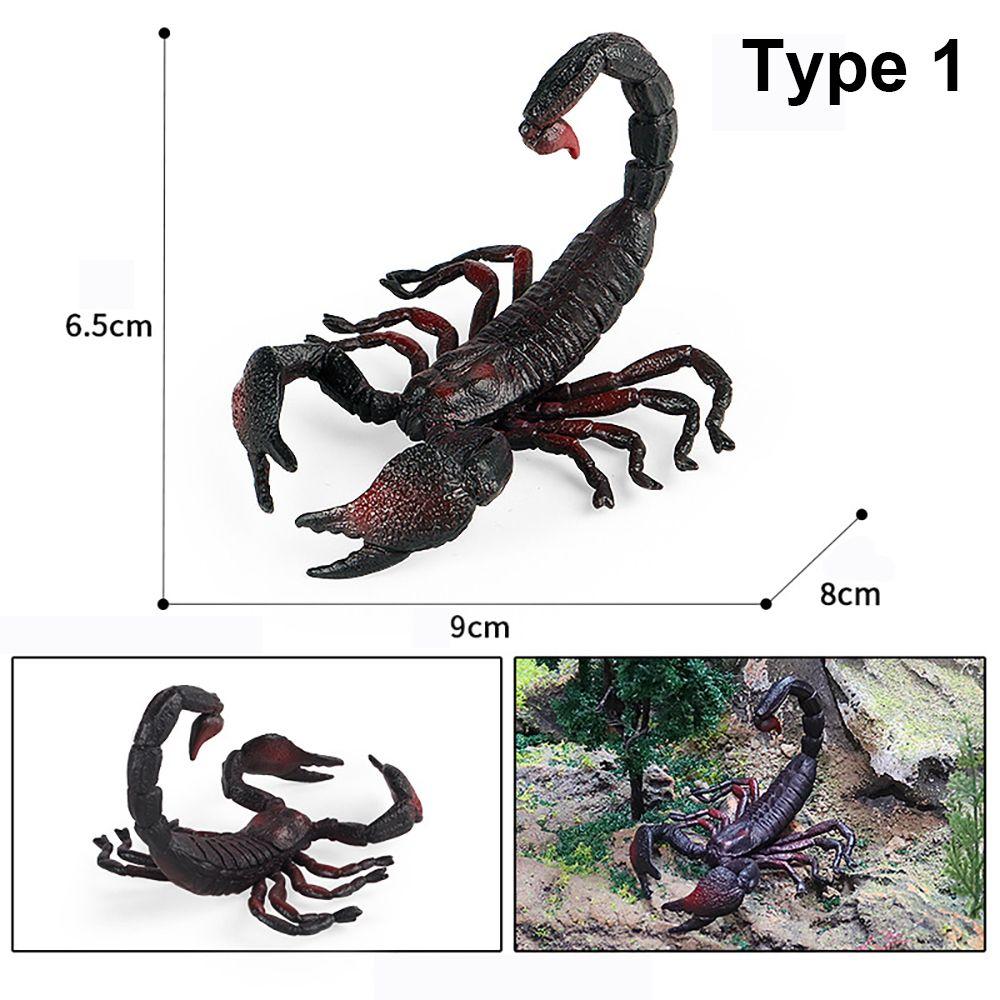 Scorpion Model Insect Figurine Educational Toy Halloween Supplies Prank Props Scenes Making Kids Cognition Gift