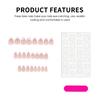 Cat-Eye White Bowknot Fake Nails 24 Pieces Elegant Design Comfortable ABS Material For Wedding Party Daily Use