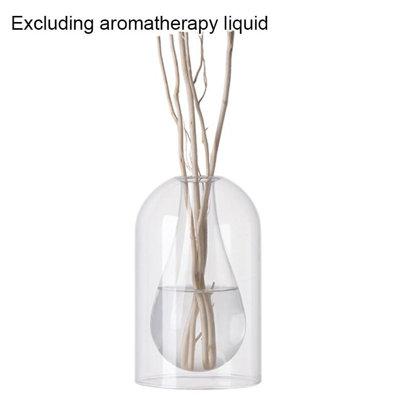 1 шт. Бутылка для ароматерапии с каплями воды, прозрачная стеклянная бутылка для ароматерапии, современный стеклянный контейнер, креативный, 4 цвета