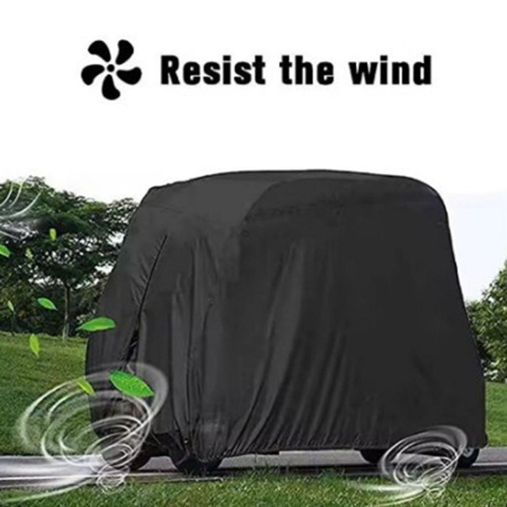 Dustproof Golf Cart Rain Cover 210T Golf Cart Protective Cover  Protect Whole Golf Cart