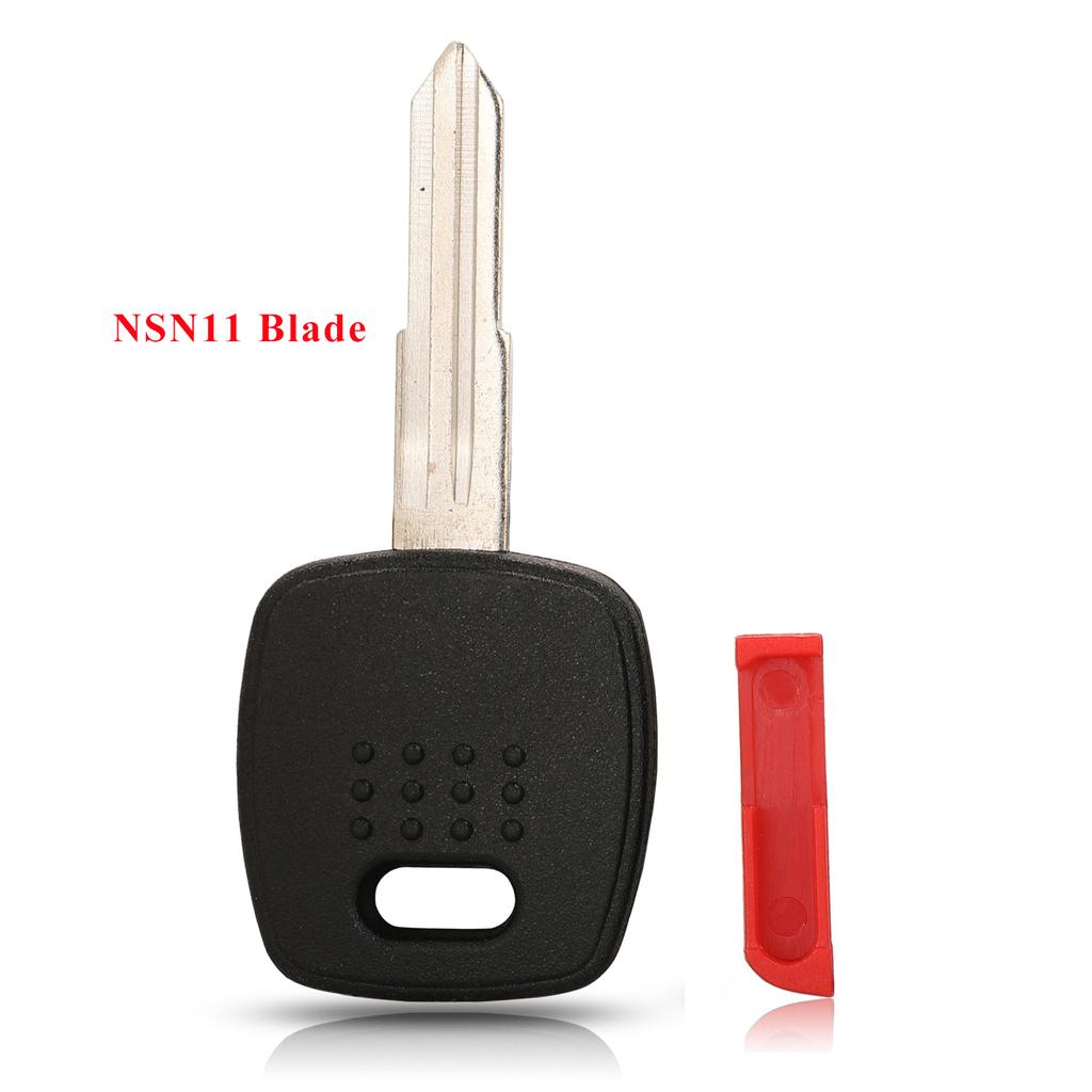 jingyuqin 10x For Nissan A33/A32 Transponder Key Shell Replacement Fob Auto Car Key Cover Case NSN14/NSN11 Uncut Blank Blade