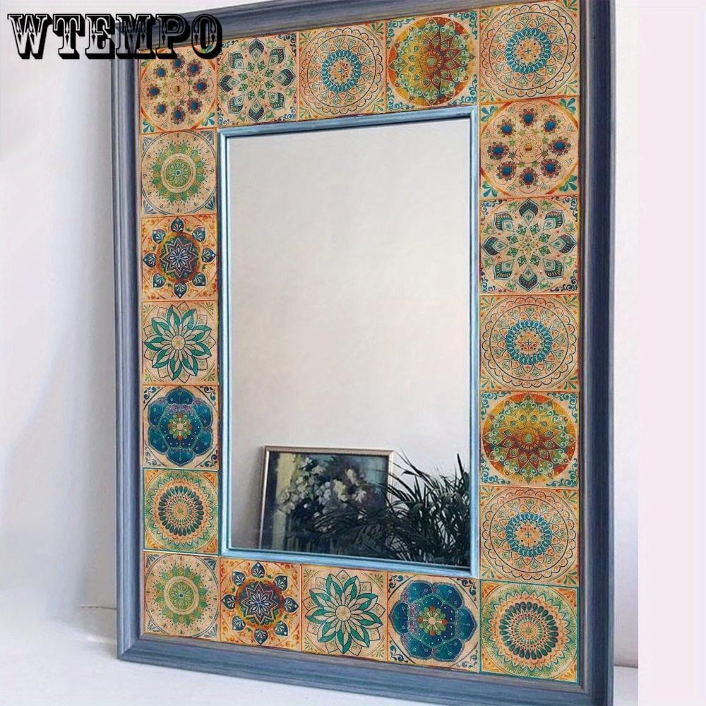 24 шт. Винтажные самоклеящиеся наклейки на керамическую плитку, отклеивающиеся и приклеивающиеся водонепроницаемые обои для фартука, настенные наклейки, декоративная плитка для кухни, ванной комнаты