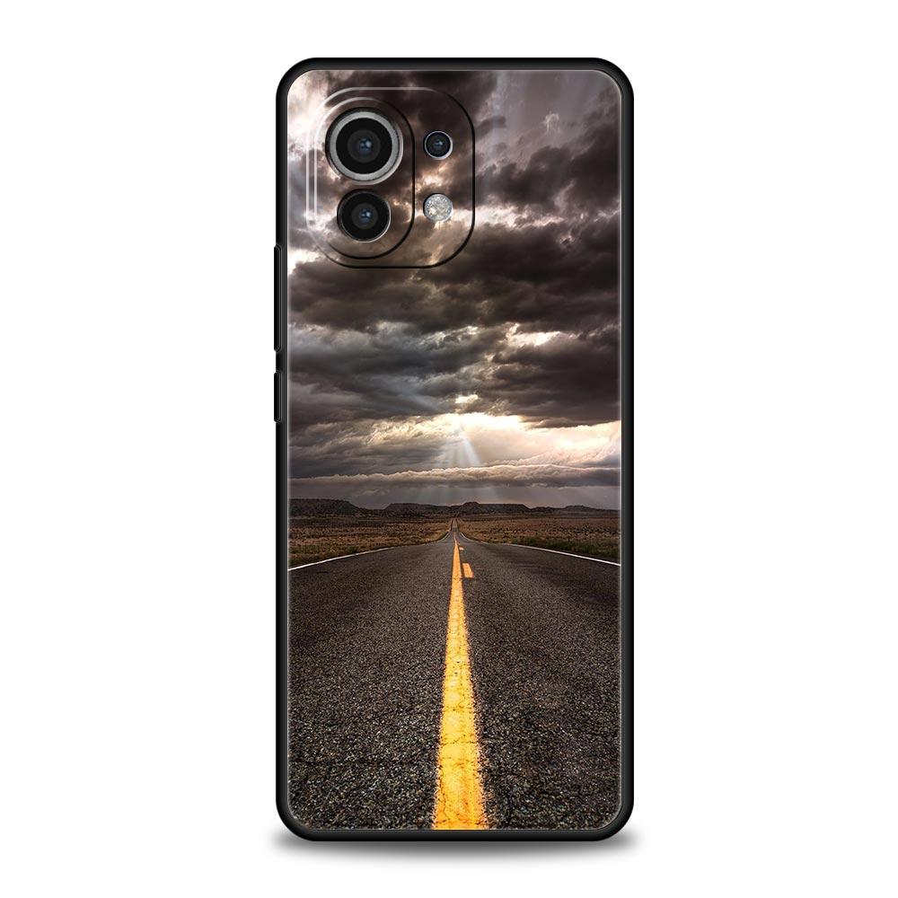 Чехол для телефона 'Пейзаж в дороге' для Xiaomi Mi 17 15T 15 14 14T 13T 12T Pro 12 13 Lite 5G 11T Poco X6 X7 X5 Pro Мягкая крышка