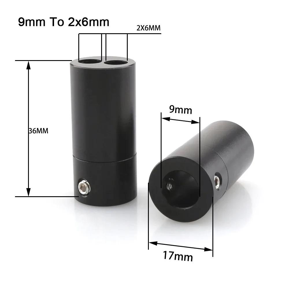 1Pcs 1 To 2 Audio Y Splitter Y Type RCA Plug Connector Banana Plug DIY Modified Audio Cable Splitter Adapter