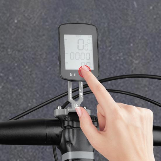 Adjustable Bike Computer Mount Front Cycling Computer Extension Bracket Road Bikes Integrated Handlebar Computer Holder for Garmin Cateye Bryton