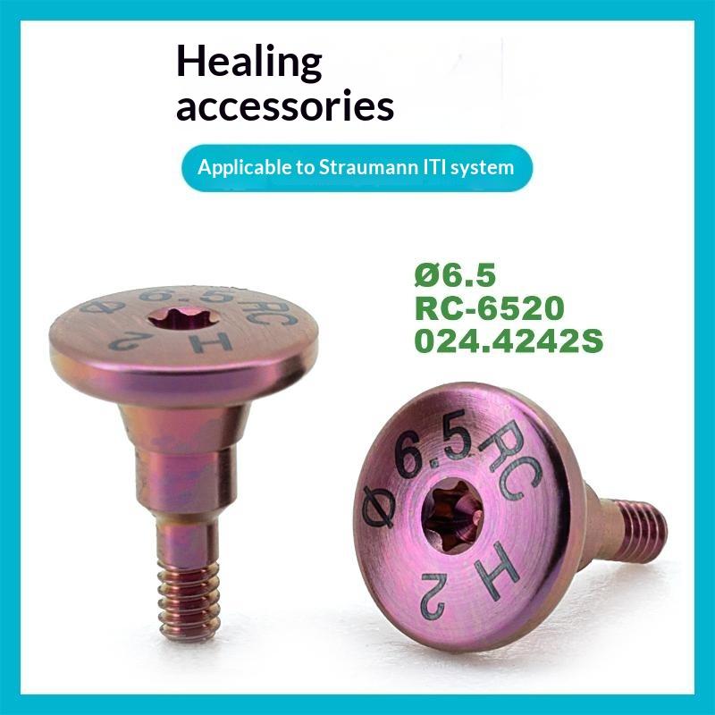 Dental Healing Abutment High Strength Grade 5 Titanium 1Pcs Medical Consumable Compatible with Straumann Dental Implant Systems