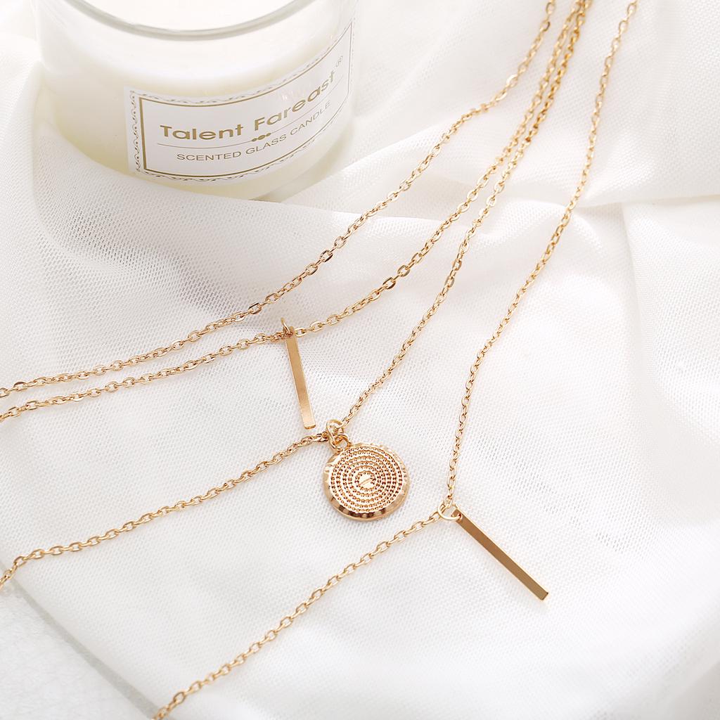 2 пары круглых вертикальных ожерелий со звездами для выпускного вечера в богемном стиле, четырехслойная цепочка на ключицу, ювелирное украшение в подарок