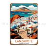 Лансароте Постер Испания Путешествия Металлическая Табличка Кино Кино Персонализированный Гараж Паб Жестяная Табличка Постер
