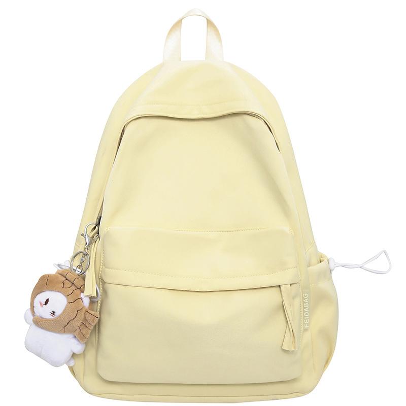 Children's Elementary School Students Junior High School Students College Students Backpacks Solid Color Shoulders