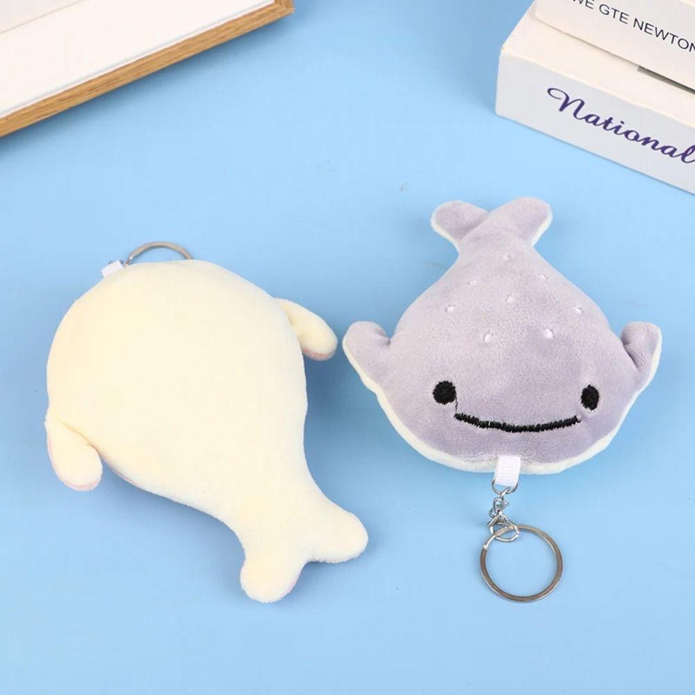 Plush Animal Whale Doll Animal Whale Whale Pendant Cartoon Whale Keychain  Female Lady Girl