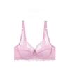 Delicate Lace Plus Size Push Up Bra Breathable Ultra-thin Lining Sponge-free Bra for Women 36-44 BC Cup Have Steel Ring