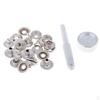 6 Sets 15mm Snap Fastener Press Stud W/Fixing Tool Sewing Leather Craft