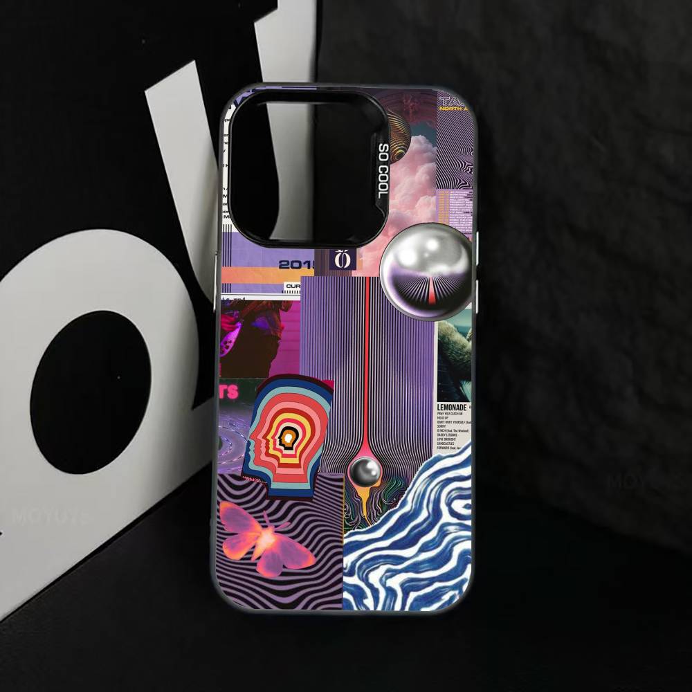 Психоделический арт чехол для телефона Tame Impala для iPhone 17,16,15,14,13,12,11 Plus,Pro Max,XS, Красочный серебристый чехол для телефона Funda Cover