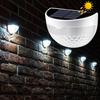 Светодиодные солнечные фонари для забора, уличные, водонепроницаемые IP65, настенные фонари, гофрированные фонари для забора, террасы, сада, дорожки, декоративные фонари