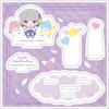 Серия «Волшебница Лирикал Наноха» x Персонажи Sanrio 04 Diarace x Маленькие Близнецы Акриловая подставка